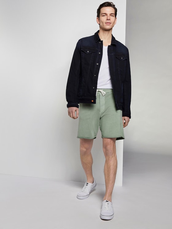 Sweat-Shorts im Washed-Look - Männer - Dusty Leave Green Sweat-Shorts im Washed-Look - Männer - Dusty Leave Green - 3 - TOM TAILOR Denim
