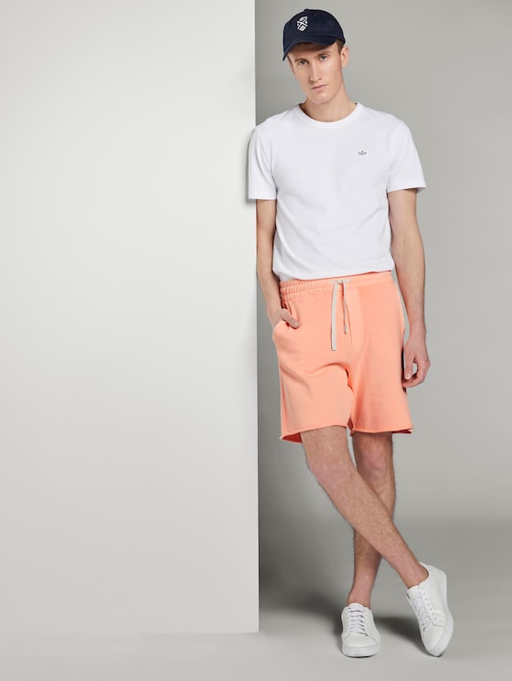 Sweat-Shorts im Washed-Look - Männer - papaya neon orange Sweat-Shorts im Washed-Look - Männer - papaya neon orange - 3 - TOM TAILOR Denim