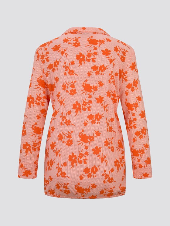T-shirt met patroon - Vrouwen - small orange coral flower T-shirt met patroon - Vrouwen - small orange coral flower - 8 - TOM TAILOR