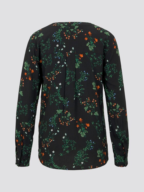 Blouse - Vrouwen - black floral design Blouse - Vrouwen - black floral design - 8 - TOM TAILOR