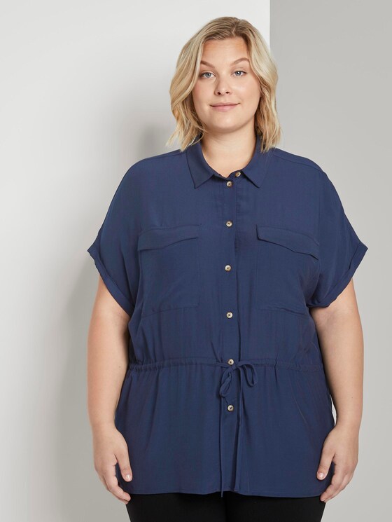 Bluse im Utility-Look - Frauen - Real Navy Blue Bluse im Utility-Look - Frauen - Real Navy Blue - 1 - My True Me