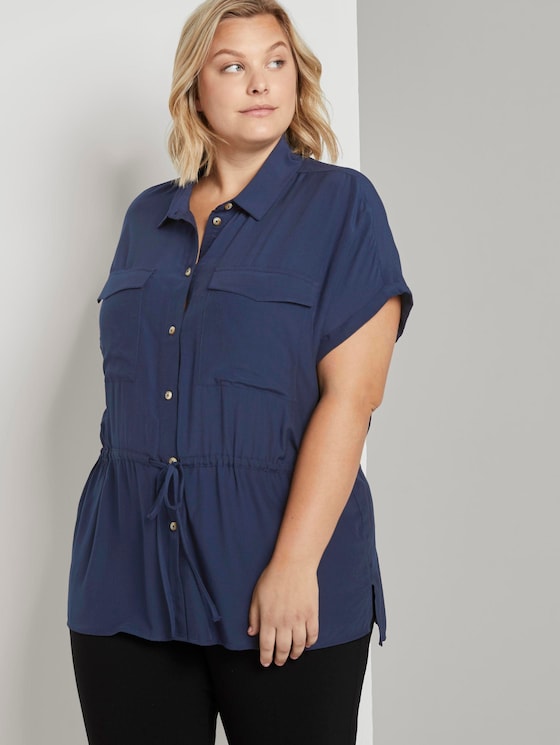 Bluse im Utility-Look - Frauen - Real Navy Blue Bluse im Utility-Look - Frauen - Real Navy Blue - 5 - My True Me