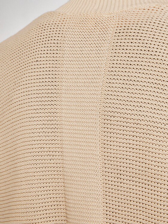 Strukturierter Cardigan aus Baumwolle - Frauen - soft vanilla Strukturierter Cardigan aus Baumwolle - Frauen - soft vanilla - 10 - TOM TAILOR