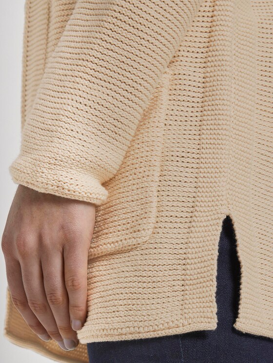Strukturierter Cardigan aus Baumwolle - Frauen - soft vanilla Strukturierter Cardigan aus Baumwolle - Frauen - soft vanilla - 9 - TOM TAILOR