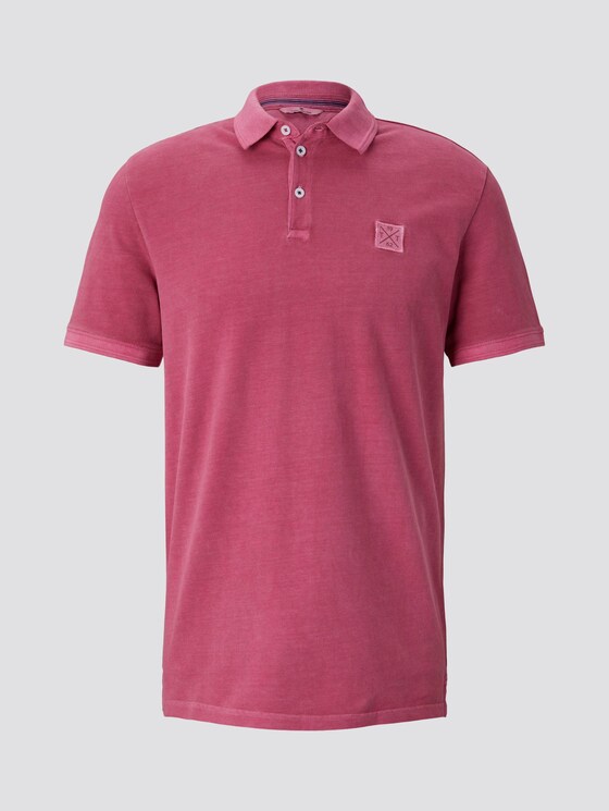 Poloshirt mit Logo-Patch - Männer - wine rose pink Poloshirt mit Logo-Patch - Männer - wine rose pink - 7 - TOM TAILOR