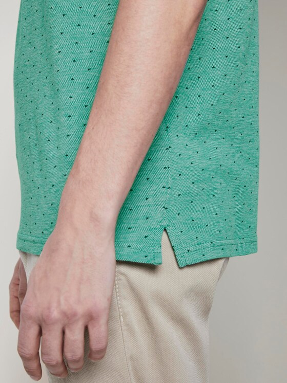 Poloshirt mit Allover-Print - Männer - green triangle design Poloshirt mit Allover-Print - Männer - green triangle design - 10 - TOM TAILOR