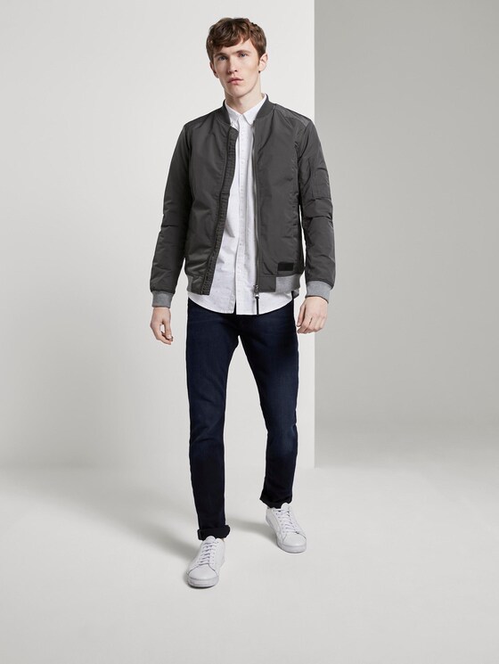 Gepunktetes kurzärmliges Hemd - Männer - wihte triangle mix print Gepunktetes kurzärmliges Hemd - Männer - wihte triangle mix print - 3 - TOM TAILOR Denim