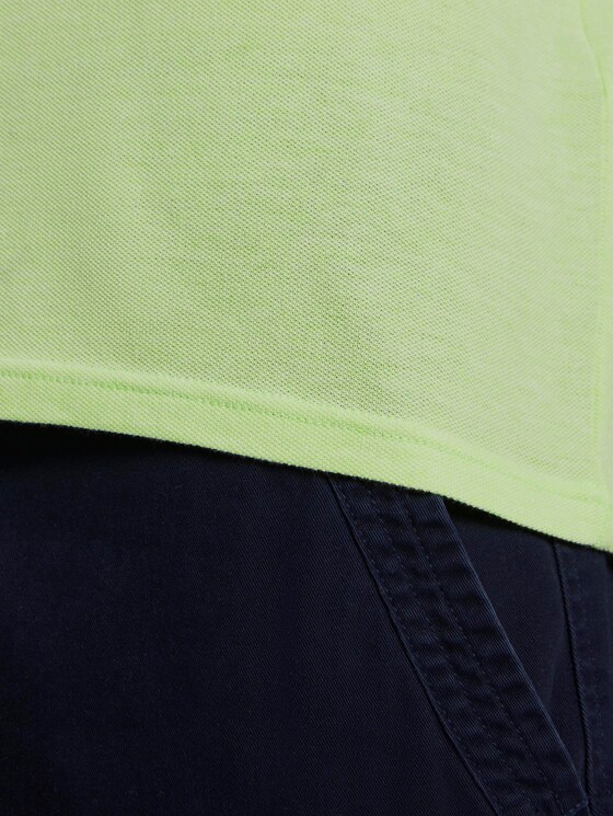 Zweifarbiges Poloshirt mit Kontrastblende - Männer - neon green two tone Zweifarbiges Poloshirt mit Kontrastblende - Männer - neon green two tone - 10 - TOM TAILOR