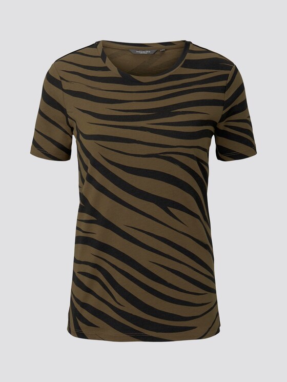 T-Shirt im Zebra-Muster - Frauen - olive zebra design T-Shirt im Zebra-Muster - Frauen - olive zebra design - 7 - Mine to five