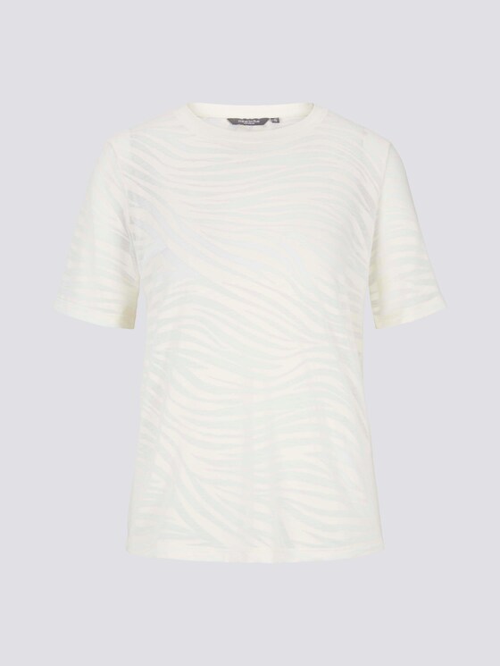 T-Shirt im blassem Zebra-Muster - Frauen - ecru burnout zebra design T-Shirt im blassem Zebra-Muster - Frauen - ecru burnout zebra design - 7 - Mine to five