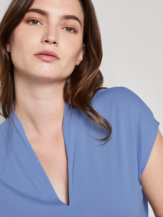 Feminines T-Shirt aus Lyocell - Frauen - dreamy blue Feminines T-Shirt aus Lyocell - Frauen - dreamy blue - 9 - Mine to five