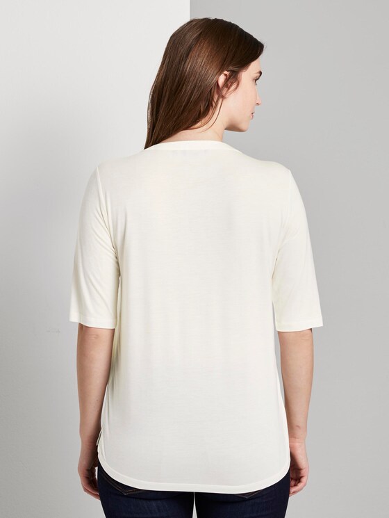 T-Shirt aus Lyocell - Frauen - soft ecru T-Shirt aus Lyocell - Frauen - soft ecru - 2 - Mine to five