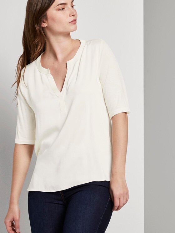 T-Shirt aus Lyocell - Frauen - soft ecru T-Shirt aus Lyocell - Frauen - soft ecru - 5 - Mine to five