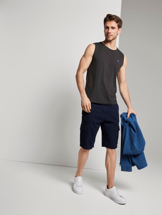 Top mit Schrift-Print - Männer - Phanton Dark Grey Top mit Schrift-Print - Männer - Phanton Dark Grey - 3 - TOM TAILOR