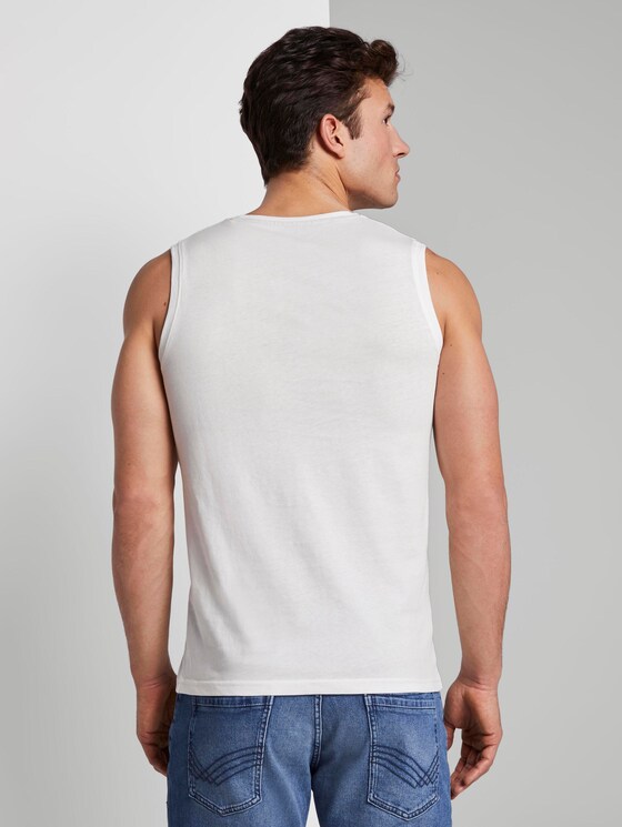 Top mit Schrift-Print - Männer - Off White Top mit Schrift-Print - Männer - Off White - 2 - TOM TAILOR