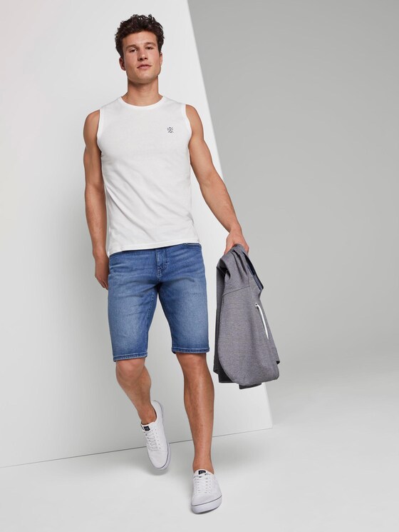 Top mit Schrift-Print - Männer - Off White Top mit Schrift-Print - Männer - Off White - 3 - TOM TAILOR