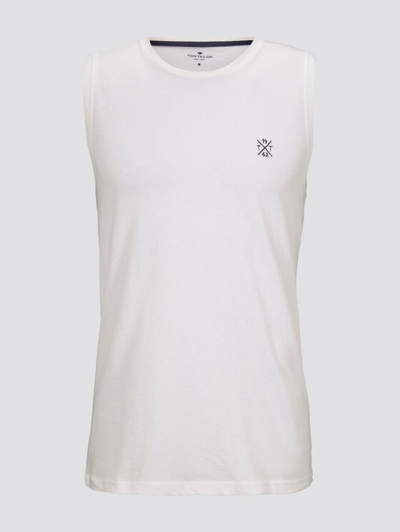 Top mit Schrift-Print - Männer - Off White Top mit Schrift-Print - Männer - Off White - 7 - TOM TAILOR
