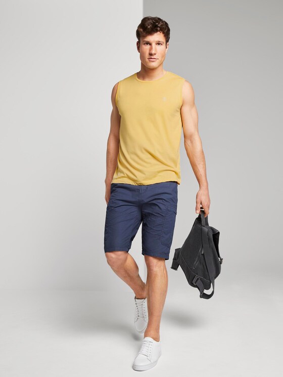 Top mit Schrift-Print - Männer - Primrose Yellow Melange Top mit Schrift-Print - Männer - Primrose Yellow Melange - 3 - TOM TAILOR