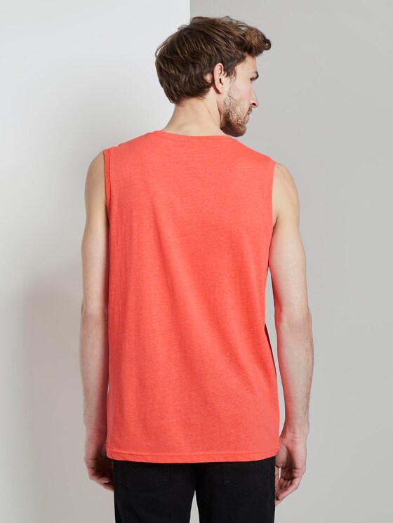 Top mit Schrift-Print - Männer - neon peach Top mit Schrift-Print - Männer - neon peach - 2 - TOM TAILOR