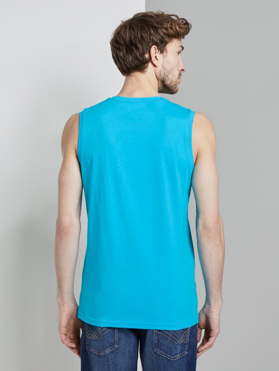 Top mit Schrift-Print - Männer - clear blue atoll Top mit Schrift-Print - Männer - clear blue atoll - 2 - TOM TAILOR