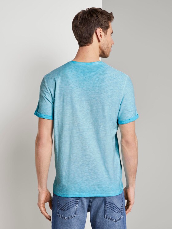 Meliertes T-Shirt - Männer - clear blue atoll Meliertes T-Shirt - Männer - clear blue atoll - 2 - TOM TAILOR