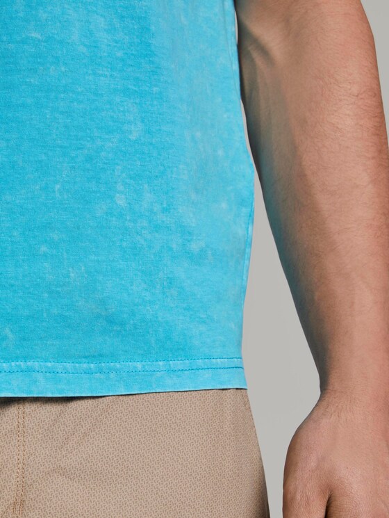 T-Shirt in Stone-Washed-Optik - Männer - clear blue atoll T-Shirt in Stone-Washed-Optik - Männer - clear blue atoll - 10 - TOM TAILOR