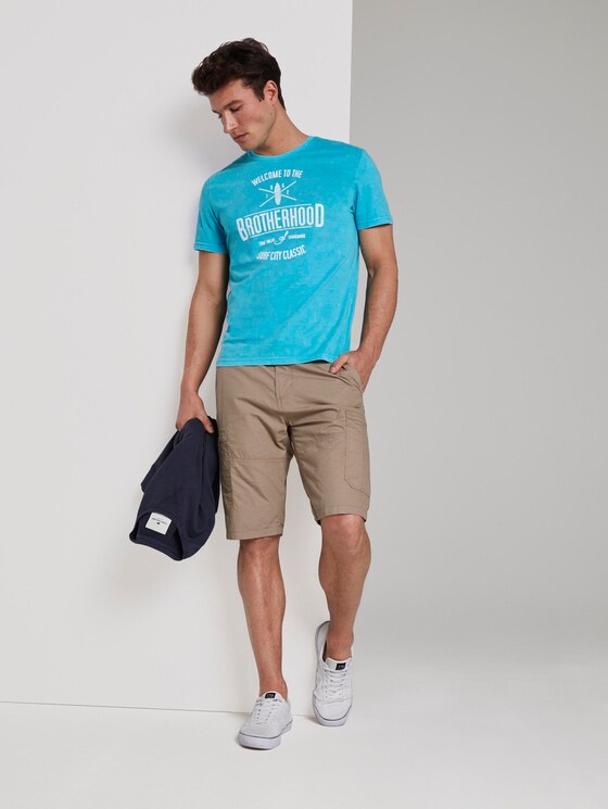 T-Shirt in Stone-Washed-Optik - Männer - clear blue atoll T-Shirt in Stone-Washed-Optik - Männer - clear blue atoll - 3 - TOM TAILOR