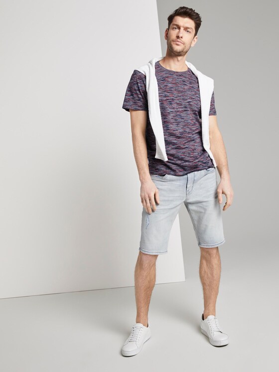 Gestreiftes T-Shirt - Männer - navy neon space dye Gestreiftes T-Shirt - Männer - navy neon space dye - 3 - TOM TAILOR
