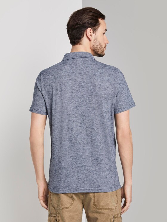 Gestreiftes Poloshirt - Männer - Navy Yarn-Dye Stripe Gestreiftes Poloshirt - Männer - Navy Yarn-Dye Stripe - 2 - TOM TAILOR