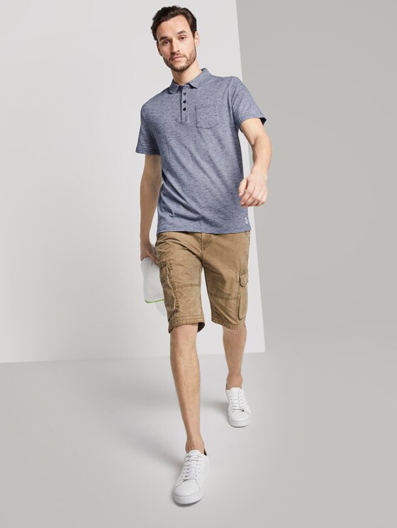 Gestreiftes Poloshirt - Männer - Navy Yarn-Dye Stripe Gestreiftes Poloshirt - Männer - Navy Yarn-Dye Stripe - 3 - TOM TAILOR