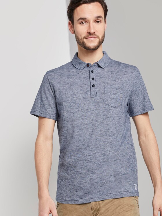 Gestreiftes Poloshirt - Männer - Navy Yarn-Dye Stripe Gestreiftes Poloshirt - Männer - Navy Yarn-Dye Stripe - 5 - TOM TAILOR