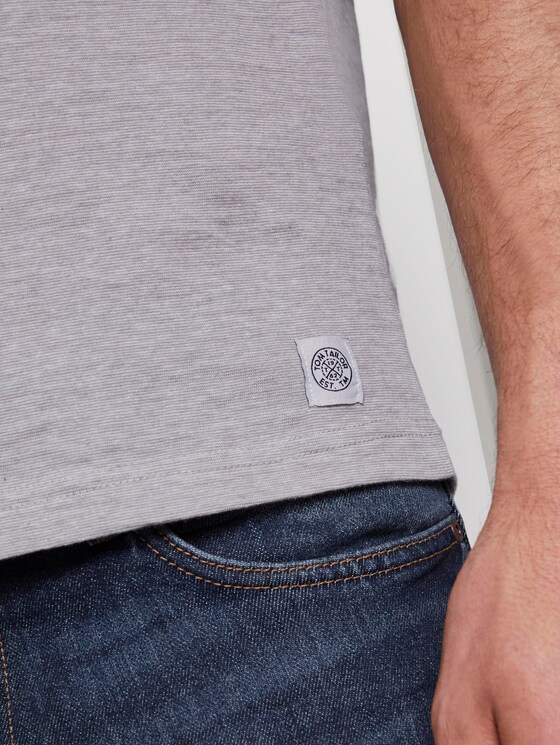 Gestreiftes Poloshirt - Männer - light grey stripe Gestreiftes Poloshirt - Männer - light grey stripe - 10 - TOM TAILOR