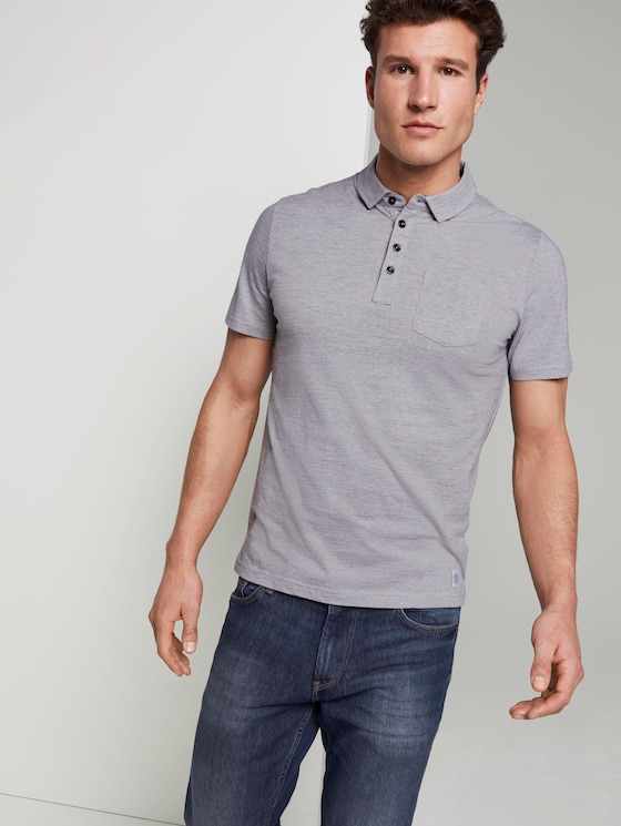 Gestreiftes Poloshirt - Männer - light grey stripe Gestreiftes Poloshirt - Männer - light grey stripe - 5 - TOM TAILOR