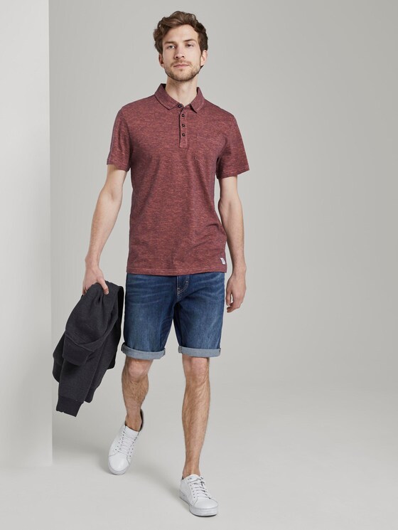 Gestreiftes Poloshirt - Männer - neon pink fine stripe Gestreiftes Poloshirt - Männer - neon pink fine stripe - 3 - TOM TAILOR