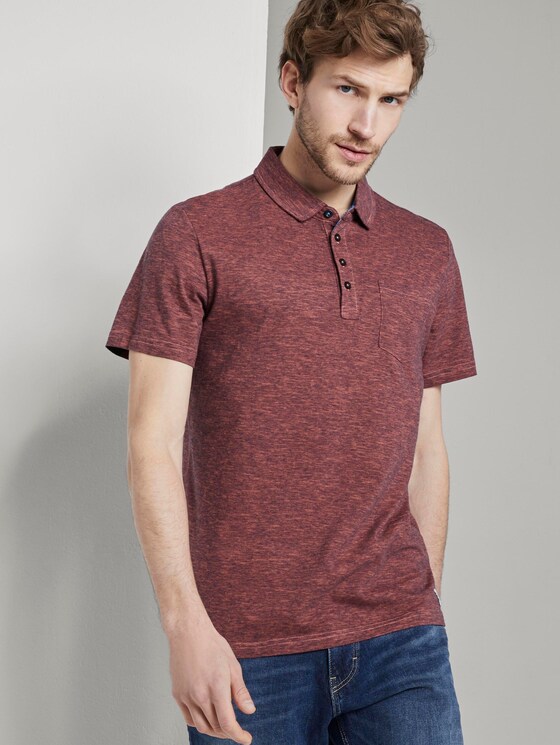 Gestreiftes Poloshirt - Männer - neon pink fine stripe Gestreiftes Poloshirt - Männer - neon pink fine stripe - 5 - TOM TAILOR