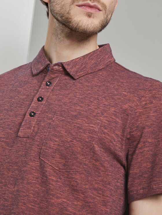 Gestreiftes Poloshirt - Männer - neon pink fine stripe Gestreiftes Poloshirt - Männer - neon pink fine stripe - 9 - TOM TAILOR