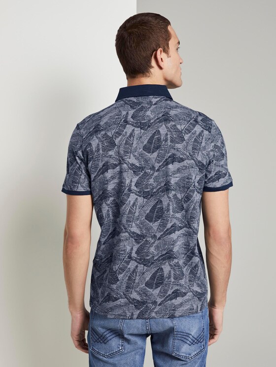 Gemustertes Poloshirt - Männer - Navy Yarn-Dye Stripe Gemustertes Poloshirt - Männer - Navy Yarn-Dye Stripe - 2 - TOM TAILOR
