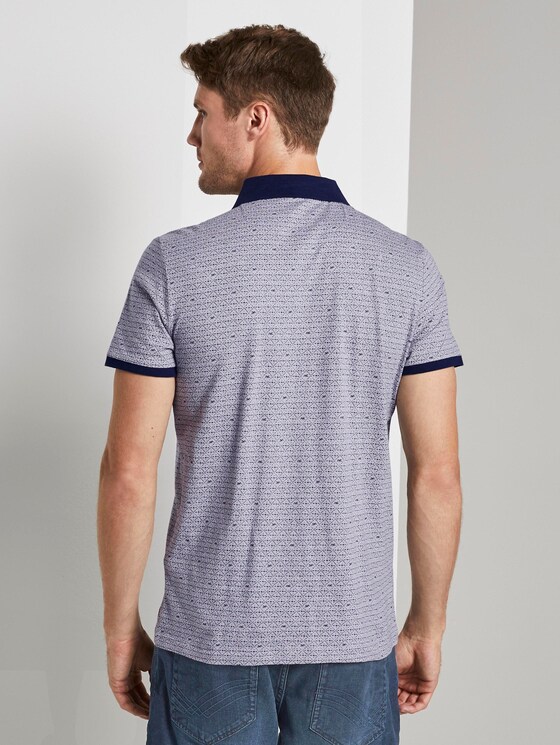 Gemustertes Poloshirt - Männer - light grey stripe Gemustertes Poloshirt - Männer - light grey stripe - 2 - TOM TAILOR