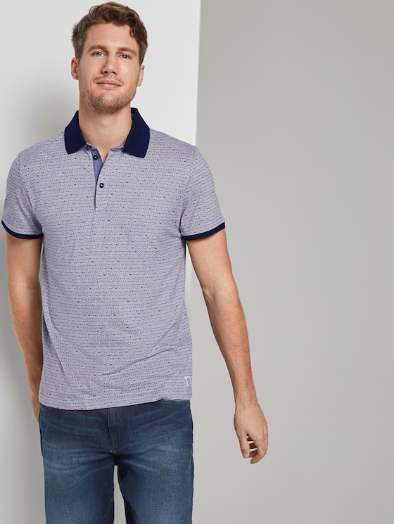 Gemustertes Poloshirt - Männer - light grey stripe Gemustertes Poloshirt - Männer - light grey stripe - 5 - TOM TAILOR