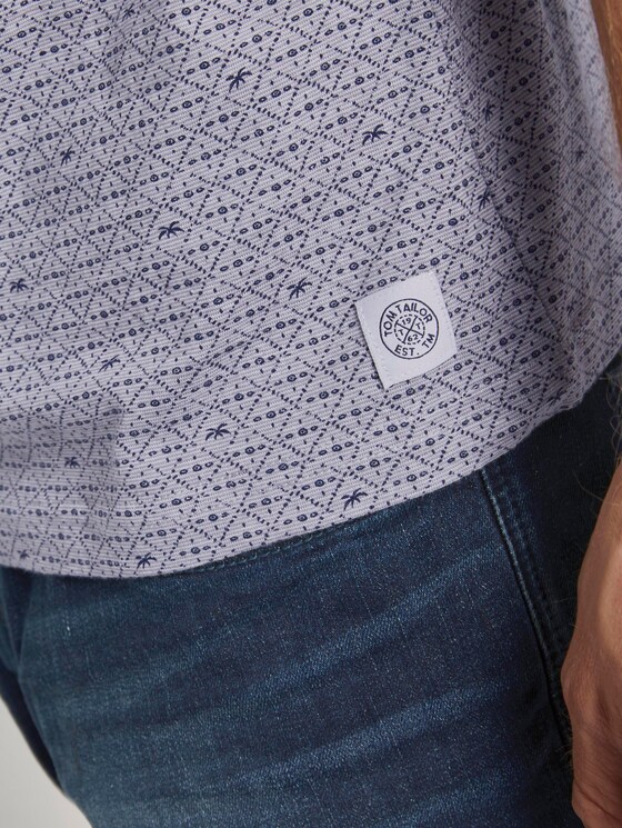 Gemustertes Poloshirt - Männer - light grey stripe Gemustertes Poloshirt - Männer - light grey stripe - 9 - TOM TAILOR