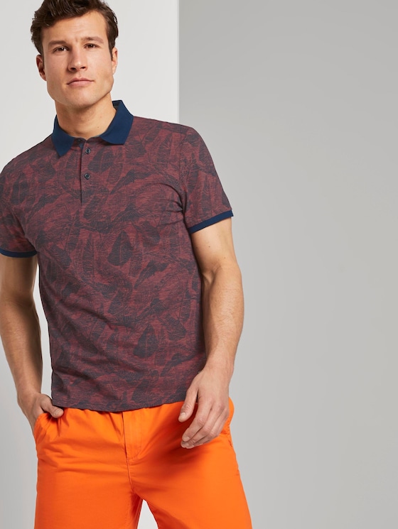 Gemustertes Poloshirt - Männer - neon pink fine stripe Gemustertes Poloshirt - Männer - neon pink fine stripe - 5 - TOM TAILOR
