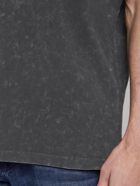 Poloshirt in Stone-Washed-Optik - Männer - Phanton Dark Grey Poloshirt in Stone-Washed-Optik - Männer - Phanton Dark Grey - 10 - TOM TAILOR