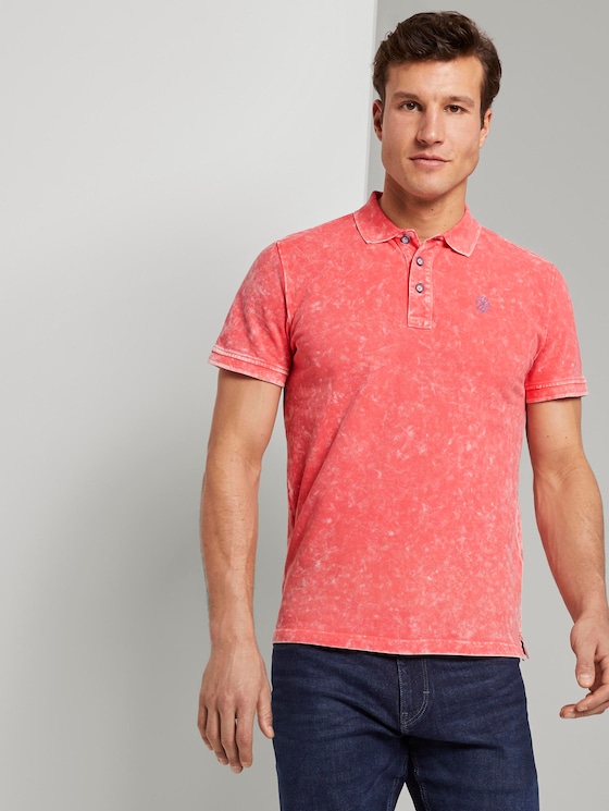 mens peach polo shirt