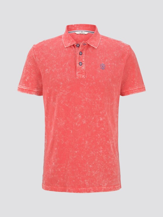 Poloshirt in Stone-Washed-Optik - Männer - neon peach Poloshirt in Stone-Washed-Optik - Männer - neon peach - 7 - TOM TAILOR