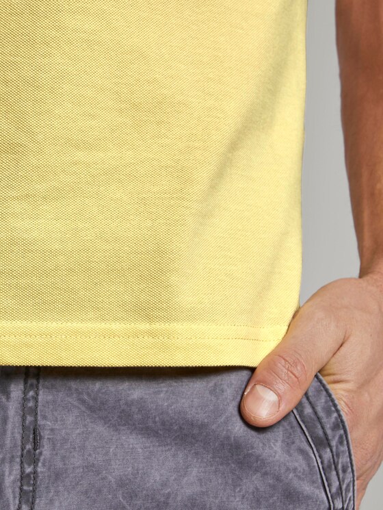 Poloshirt mit Schrift-Print - Männer - pale straw yellow Poloshirt mit Schrift-Print - Männer - pale straw yellow - 10 - TOM TAILOR