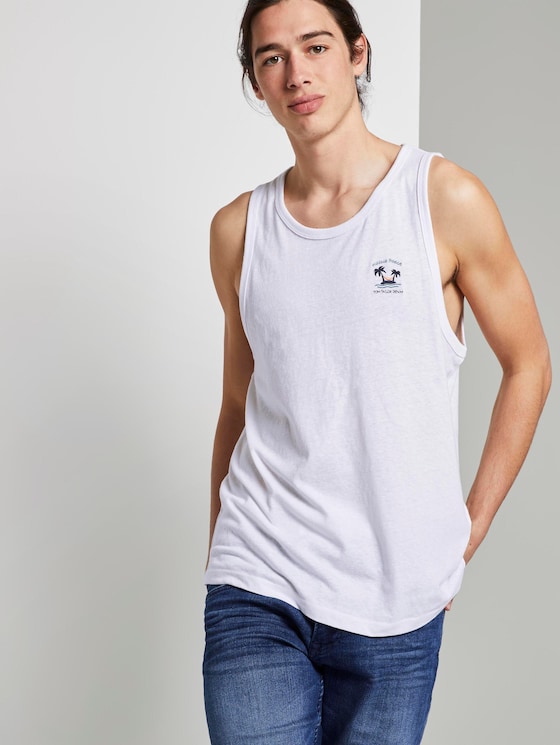 Strukturiertes Top - Männer - White Strukturiertes Top - Männer - White - 5 - TOM TAILOR Denim