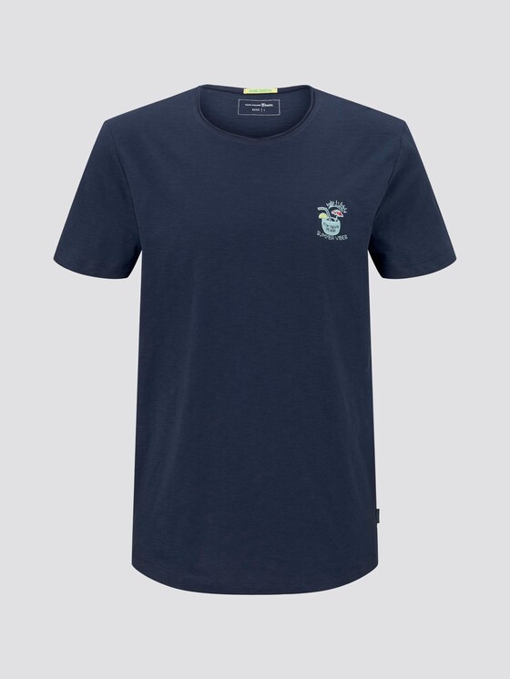 Schlichtes T-Shirt - Männer - Agate Stone Blue Schlichtes T-Shirt - Männer - Agate Stone Blue - 7 - TOM TAILOR Denim
