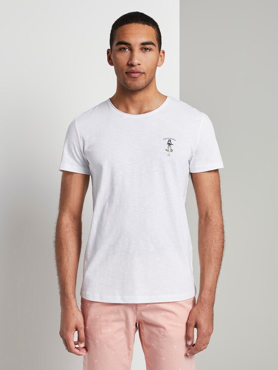 Schlichtes T-Shirt - Männer - White Schlichtes T-Shirt - Männer - White - 1 - TOM TAILOR Denim
