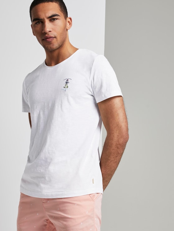 Schlichtes T-Shirt - Männer - White Schlichtes T-Shirt - Männer - White - 5 - TOM TAILOR Denim