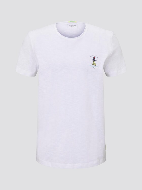 Schlichtes T-Shirt - Männer - White Schlichtes T-Shirt - Männer - White - 7 - TOM TAILOR Denim